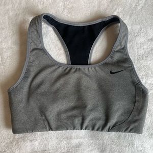 Nike dri-fit gray sports bra- size S